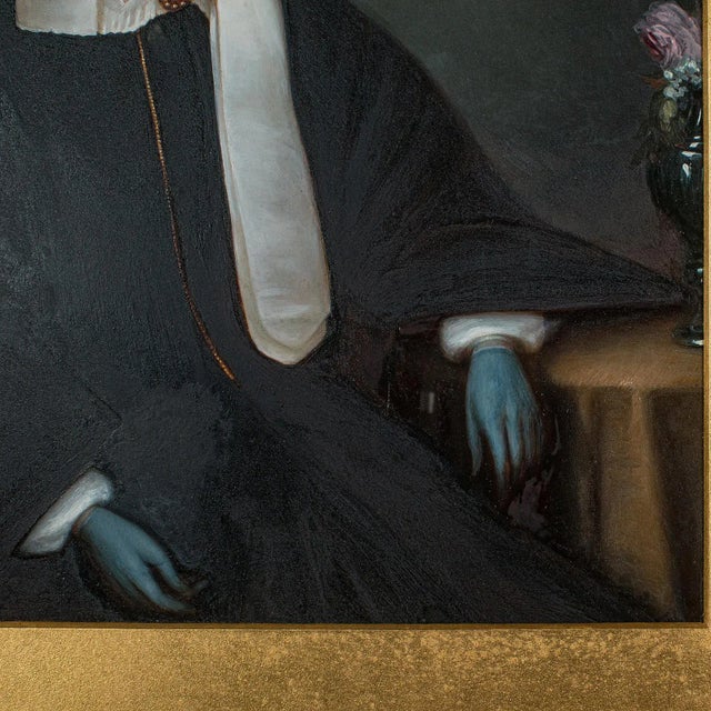 1910's Antique English School Portrait For Sale - Image 6 of 9