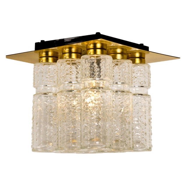 Flush Mount by Boris Tabacoff for Glashutte Limburg, 1970s For Sale