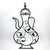 Hand-Forged Wrought Iron Teapot Wall Art (Pitcher Silhouette) Large Garden Wall Decor with Leaf Scroll For Sale - Image 6 of 6