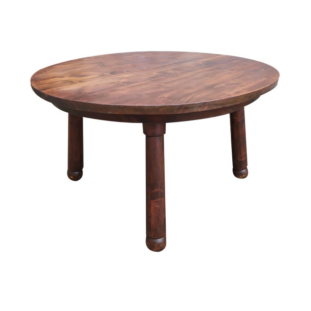 Brutalist Extendable Dining Table, 1950s For Sale