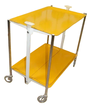 Bar Cart Table in Yellow, 1960