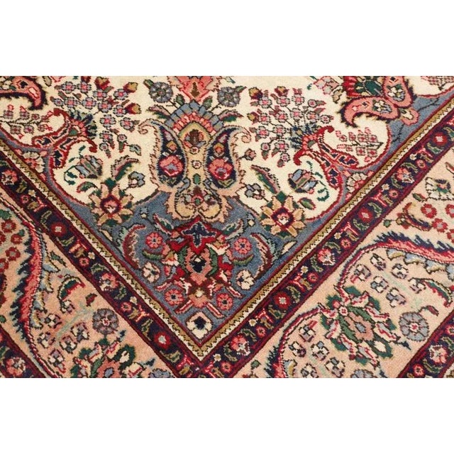 Middle Eastern Hand-Knotted Wool Tabriz Rug For Sale - Image 6 of 11