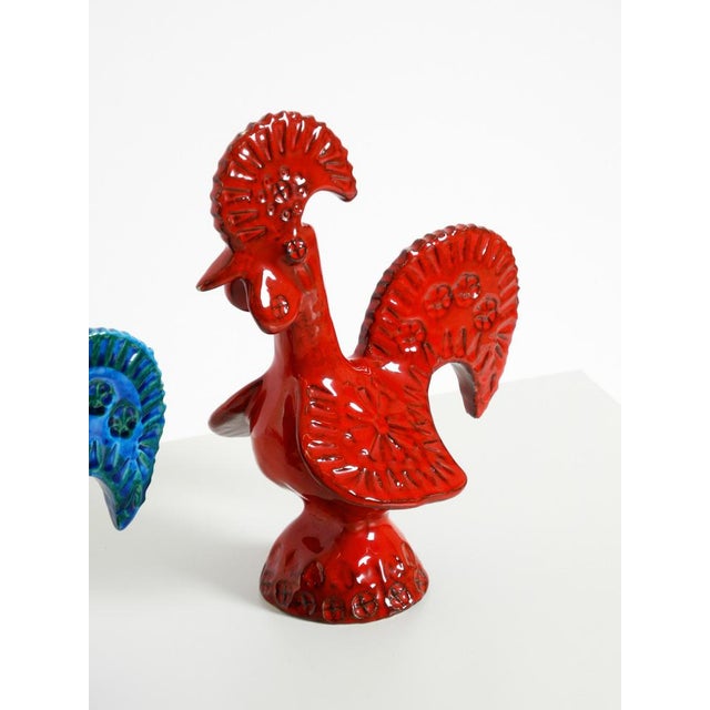 Ceramic Roosters by Aldo Londi for Bitossi, Italy, 1960s, Set of 2 For Sale - Image 14 of 18