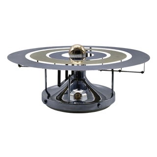 Space Age Wall Lamp in Brass and Chrome attributed to Luci Milano, Italy, 1970s For Sale