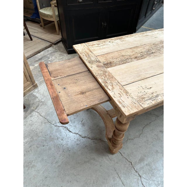 Wood 19th Century Farmhouse Table For Sale - Image 7 of 18