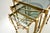 Metal Vintage Italian Nesting Tables in Brass, 1970s, Set of 3 For Sale - Image 7 of 11