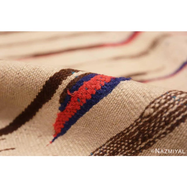 Mid 20th Century Nazmiyal Collection Tribal Flatweave Vintage Moroccan Kilim Rug For Sale - Image 5 of 6
