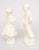 White Porcelain Figures Girl and Boy, Set of 2 For Sale - Image 8 of 8