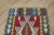 Textile 1980s Traditional Blue Red Geometric Kilim For Sale - Image 7 of 12