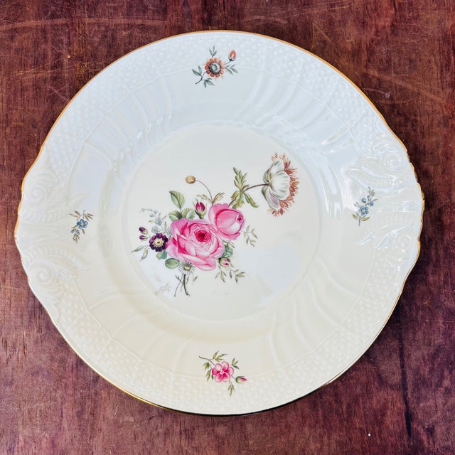 Set of 4 Mid Century Royal Copenhagen Denmark Plates For Sale In Los Angeles - Image 6 of 13