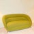 Italian Two-Seater Sofa in Lime Green with Brass Legs, 1960s For Sale - Image 6 of 10