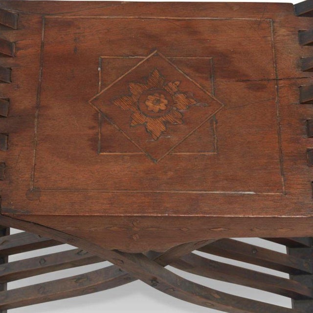 Late 18th Century A Pair of Renaissance-Style Savonarola Chairs For Sale - Image 4 of 10