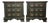 Vintage Vaughan-Bassett 3-Drawer Nightstands in Deep Green, Pair For Sale