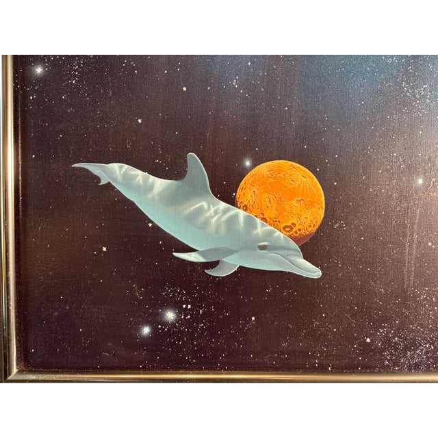 William Schimmel Jr. "Passage of the Dolphin" Original Oil Painting, Signed 1987, 30x40 For Sale - Image 10 of 10