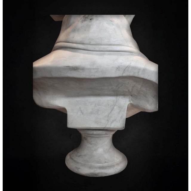 Bust of Napoleon Bonaparte, 1800s, Carrara Marble For Sale - Image 4 of 12