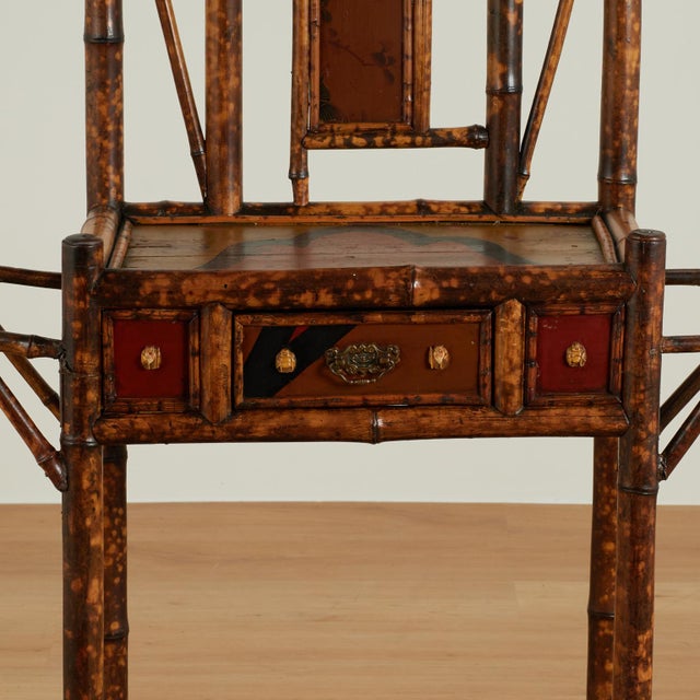 Antique English Bamboo Pagoda Hall Tree Umbrella Stand For Sale In West Palm - Image 6 of 18