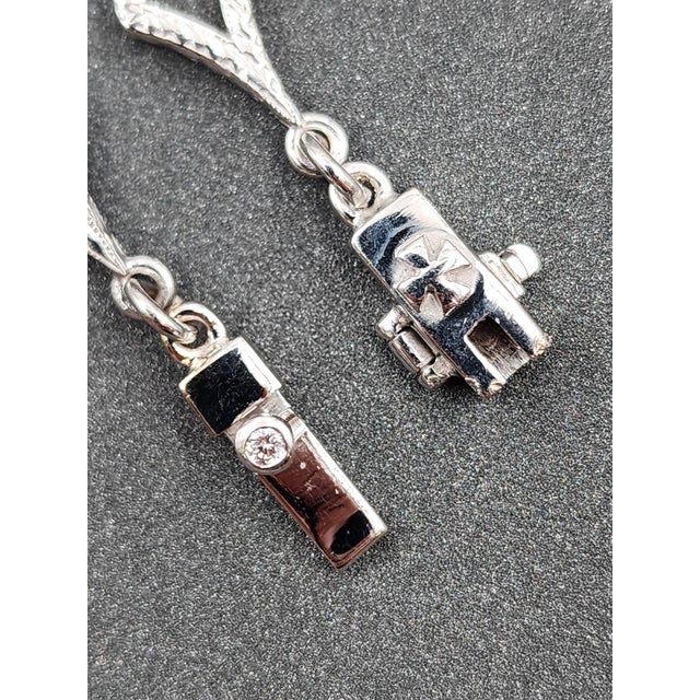 Loree Rodkin 18k White Gold Rose Cut Diamond Necklace For Sale In Chicago - Image 6 of 8