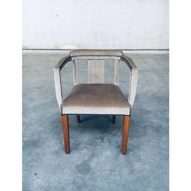 Boudoir Side Chair in Velvet, 1920s For Sale - Image 16 of 18