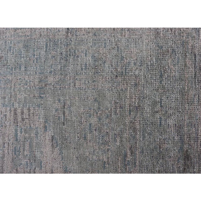 2020s Hand-Knotted Wool Grey Oushak Rug by Keivan Woven Arts 6'0 X 9'3 For Sale - Image 5 of 13