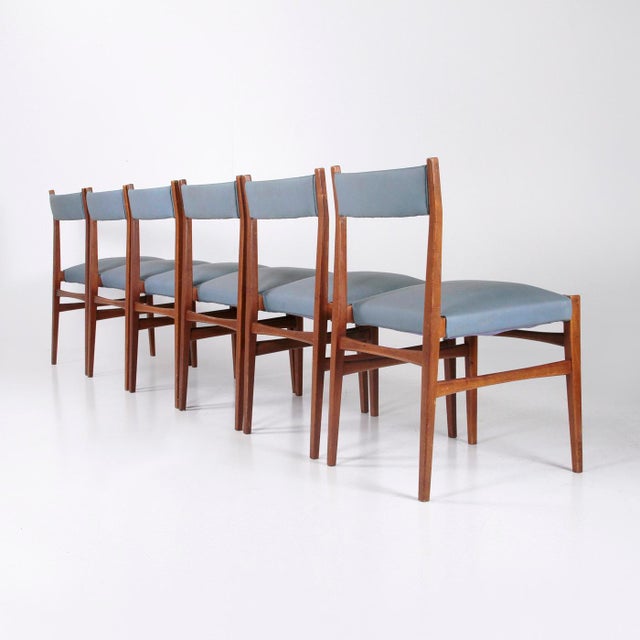 1960s Vintage Chairs in Beech, 1960s, Set of 6 For Sale - Image 5 of 12