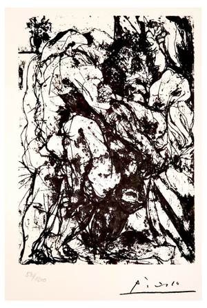 After Pablo Picasso, Le Viol, Lithograph, 1973