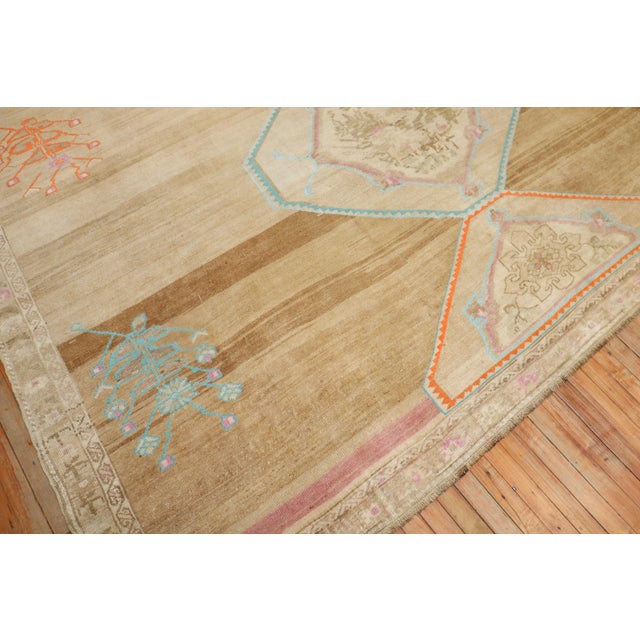 Vintage Turkish Room Size Square Rug - 10'6" x 11'9" For Sale - Image 12 of 12