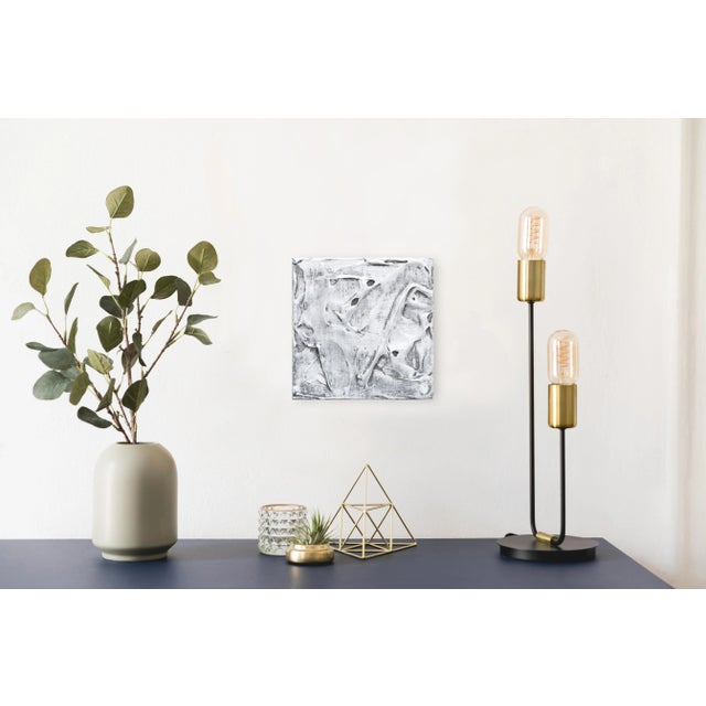 Textile Forces of Nature 4 - Thick Texture Impasto Sculptural Original Wall Artwork by Len Klikunas For Sale - Image 7 of 11