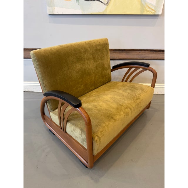 1930s Art Deco Loveseat & Pair of Chairs For Sale - Image 10 of 18