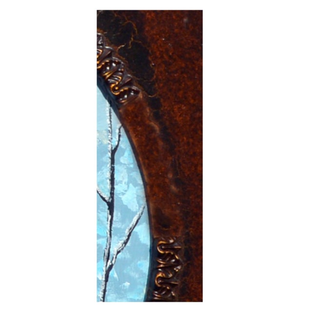 Vintage Winter Wonderland Landscape by Ginger Sammell For Sale - Image 4 of 7