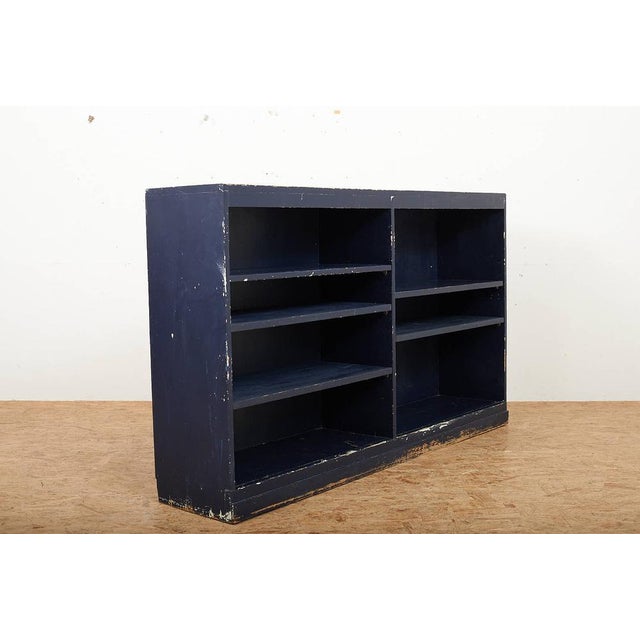 Fir Shelf in Dark Blue, Switzerland, 1950s For Sale - Image 6 of 14