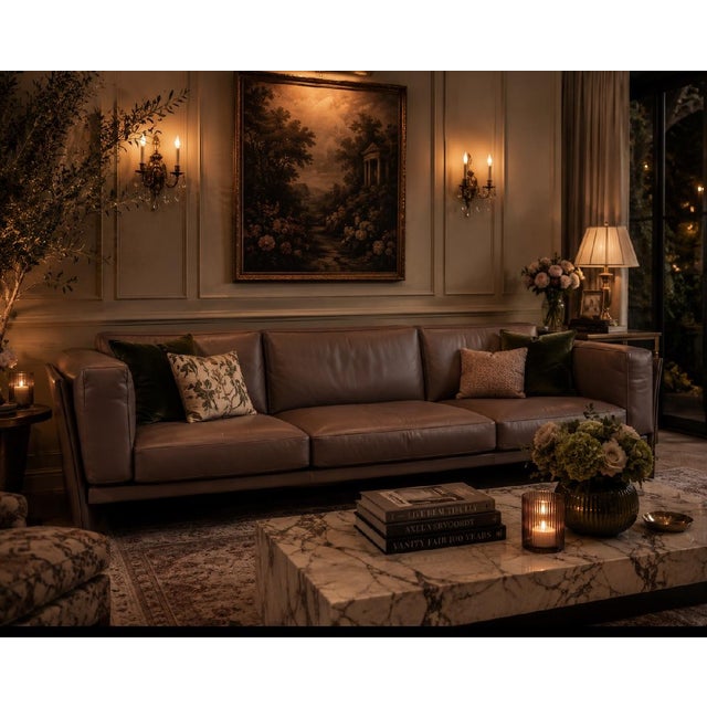 Animal Skin MCM 405 Duc Sofa by Mario Bellini for Cassina in Plum Leather For Sale - Image 7 of 7