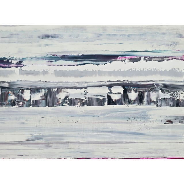 Pacific Ocean / Palisades No. 3 — Original Abstract Seascape by Diane Grant | Color Field For Sale - Image 6 of 8