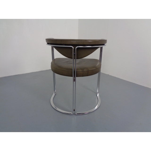 Metal Model 6911 Armchair in Leather by Horst Brüning for Kill International, Germany, 1968 For Sale - Image 7 of 15