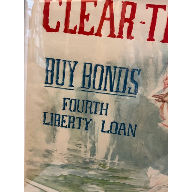Early 20th Century WW1 Howard Chandler Christy Liberty Loan Poster, Framed For Sale - Image 9 of 10