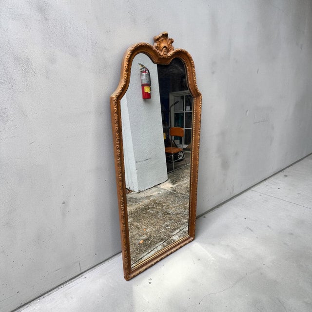 1960s Rococo/ Baroque Revival Large Gold Mirror For Sale In West Palm - Image 6 of 9