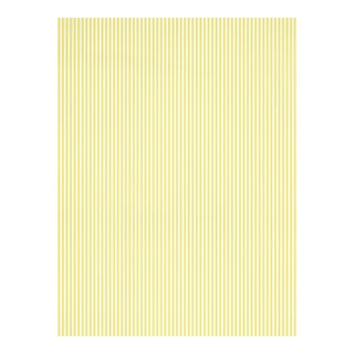 Sample - The House of Scalamandré Wilson Stripe Wallpaper, Lemon For Sale