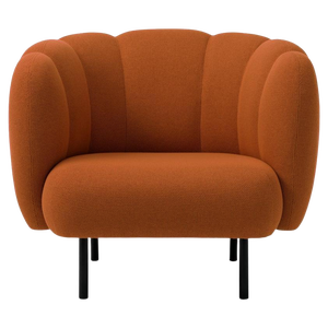 Cape Lounge Chair with Stitches Terracotta by Warm Nordic