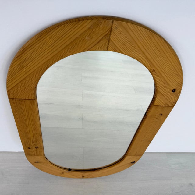 Scandinavian Pine Mirror For Sale - Image 4 of 7
