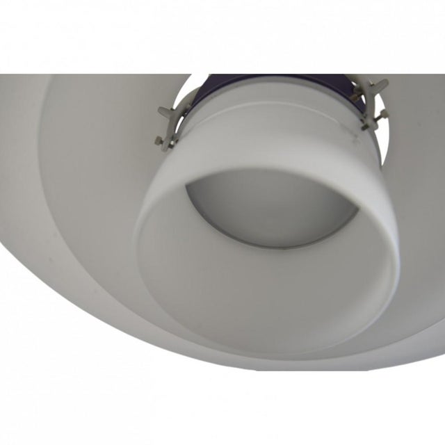 Poul henningsen ph4½/3½ pendant lamp with white opal glass shades and a chrome aluminium socket housing. The lamp is from...