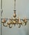 Large French Gothic Style Gilded Brass Chandelier This is a very good quality piece, it is made in solid brass and it is...