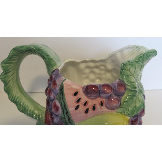 Folk Art Fitz & Floyd Calypso Various Tropical Fruits 1988 Festive Whimsical Discontinued For Sale - Image 3 of 13