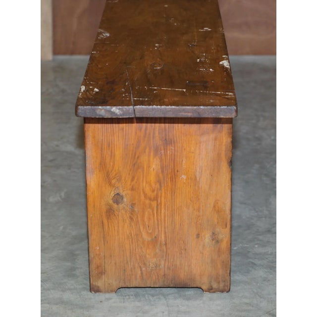 Set of Vintage Pitch Pine Benches For Sale - Image 18 of 18