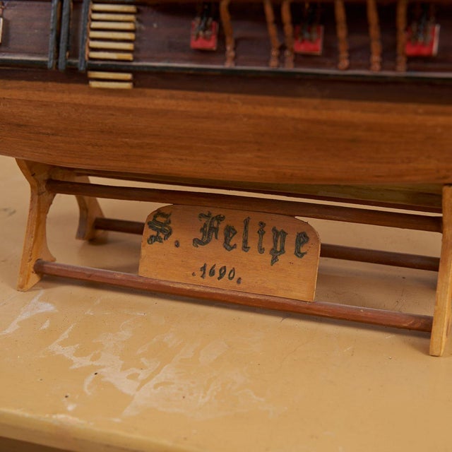 Brown S. Felipe Sailing Ship Model For Sale - Image 8 of 15