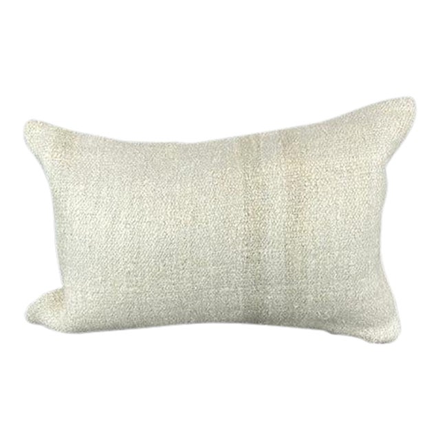 16 x 24 Hemp Pillow Turkish Cushion Natural White Pillow Cushion Cover For Sale