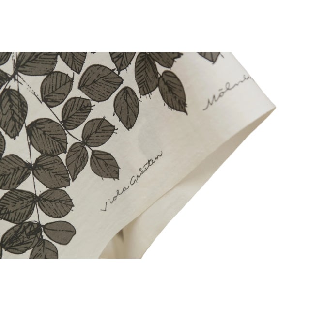 Textile 1958 Mid-Century Scandinavian Textile by Renowned Swedish Designer Viola Gråsten, Tapestry Tablecloth For Sale - Image 7 of 17