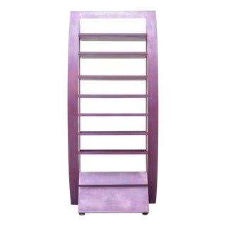 Purple Metal Bookcase from CMP&P Milano For Sale