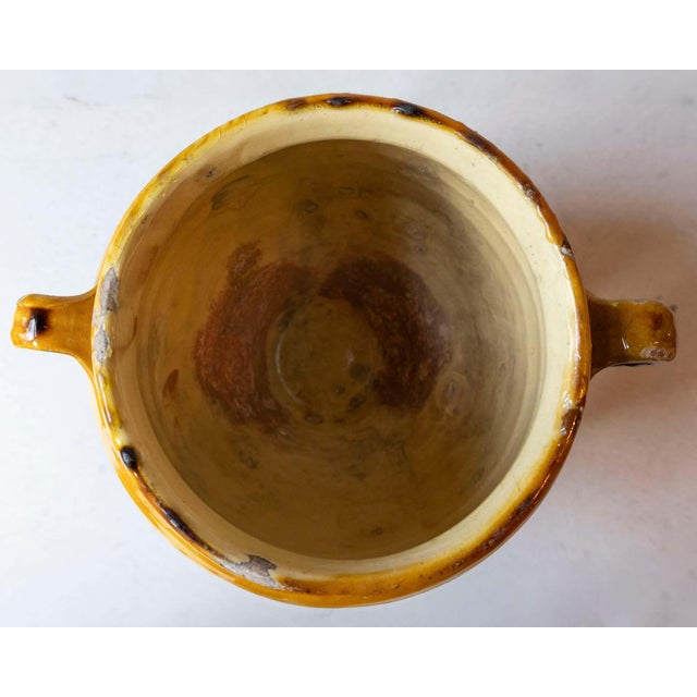 French 19th Century French Terracotta Jug with Ochre Glaze For Sale - Image 3 of 11