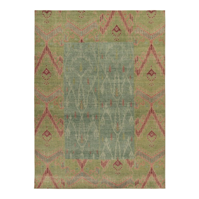 Textile Rug & Kilim’s Mira Rug in Chartreuse, 9x12 For Sale - Image 7 of 7