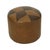 Vintage Round Brown Ottoman with Star Motif, 1960s For Sale - Image 3 of 11