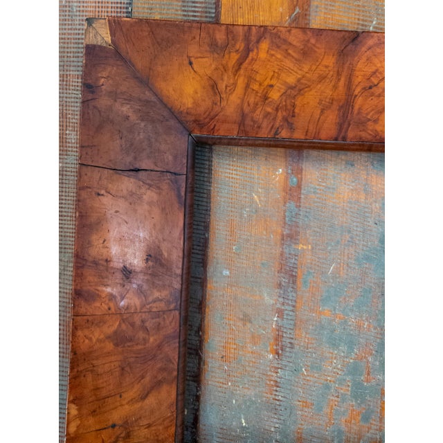 18th Century European Burlwood Walnut Painting Picture Frame For Sale - Image 4 of 11